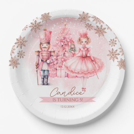 Birthday Sugar Plum Fairy Papieren Bordje (Voorkant)