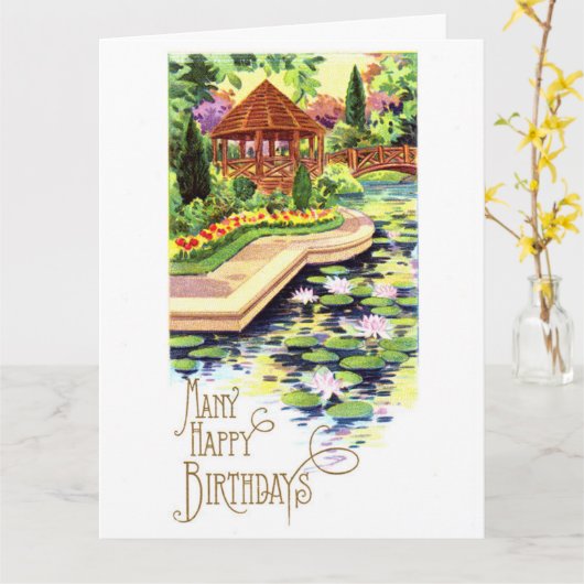 Birthday Summer Garden Kaart (Gele Bloem)