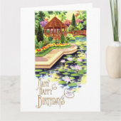 Birthday Summer Garden Kaart (Voorkant)