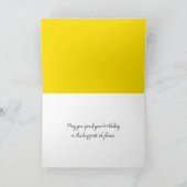 Birthday Sunflower Field Kaart (Binnen)