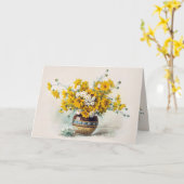 Birthday Sunny bloemen door Paul de Longpre CC1013 Kaart (Gele Bloem)