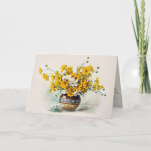 Birthday Sunny bloemen door Paul de Longpre CC1013 Kaart