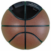 Birthday Sunset Ocean Tropical Palms personalisere Basketbal (Rechts)