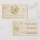 Birthday Supplies Ballon Gold Beige Visitekaartje (Voorkant / Achterkant)