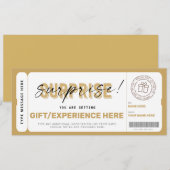 Birthday Surprise Cicket Certificate Sjabloon (Voorkant / Achterkant)