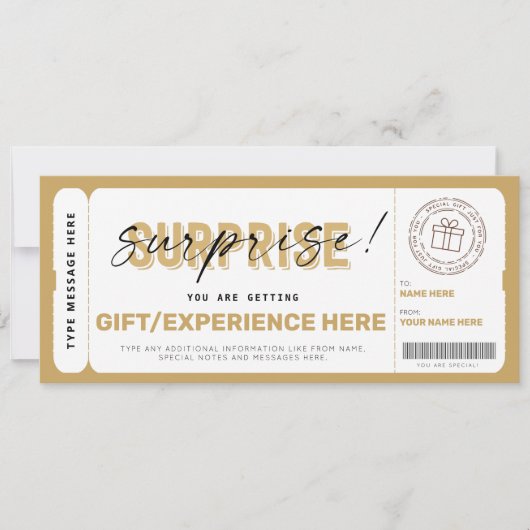 Birthday Surprise Cicket Certificate Sjabloon (Voorkant)