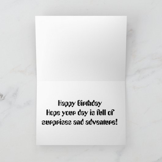 Birthday Surprise Kaart (Binnen)