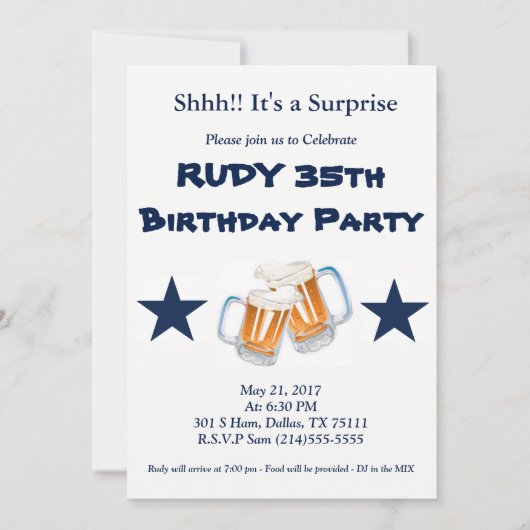 Birthday Surprise Kaart (Voorkant)