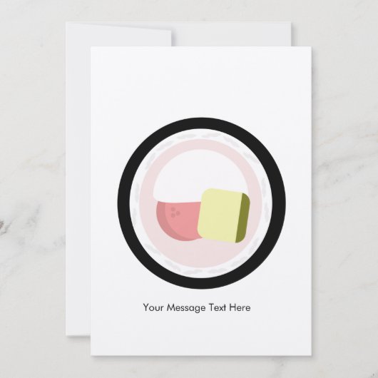 Birthday Sushi Roll Salmon Cream Cheese Avocado Kaart (Voorkant)