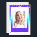 Birthday Sweet 16th Afstuderen Blue Gold Confetti Kaart<br><div class="desc">De fijne,  elegante verse kleurrijke positieve textuur heeft een dag Nr 1! FlorenceKdesign</div>