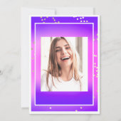 Birthday Sweet 16th Afstuderen Roze Paars Gold Kaart (Achterkant)