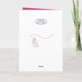 Birthday Sweet Angel, inside oval Lijst Kaart (Achterkant)