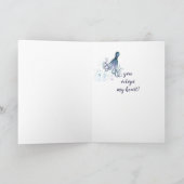 Birthday Sweetheart Fun Romantic Octopus Humor Kaart (Binnen)