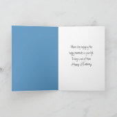 Birthday Swing Hanging From a Cumulus Cloud Kaart (Binnen)