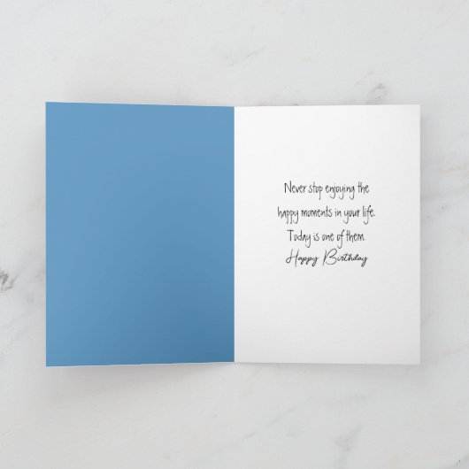 Birthday Swing Hanging From a Cumulus Cloud Kaart (Binnen)