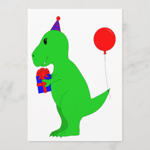Birthday T-Rex Kaart