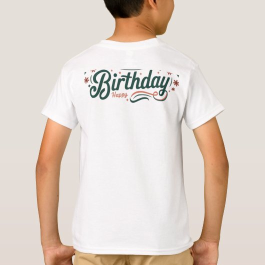 Birthday T shirt (Achterkant)