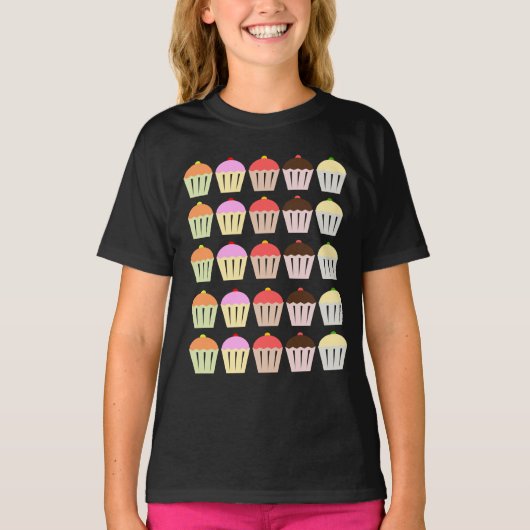Birthday T-shirts CUPCAKE (Voorkant)