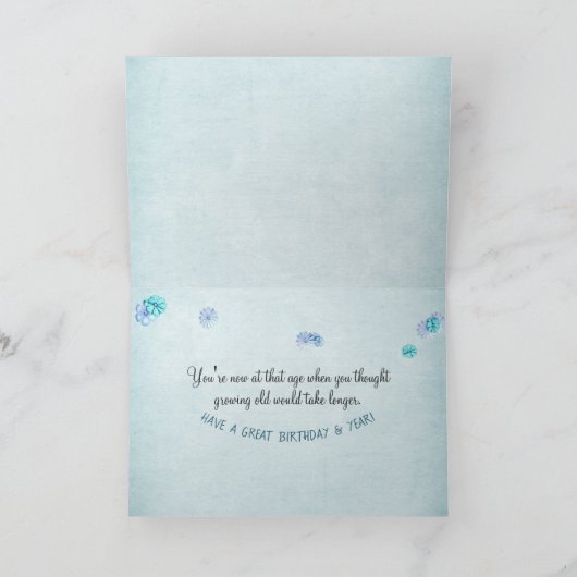 Birthday Tabby Cat Getting Old Humor Kaart (Binnen)