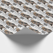 Birthday Tabby Cat in papiertas Cadeaupapier (Hoek)