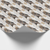 Birthday Tabby Cat in papiertas Cadeaupapier (Hoek)