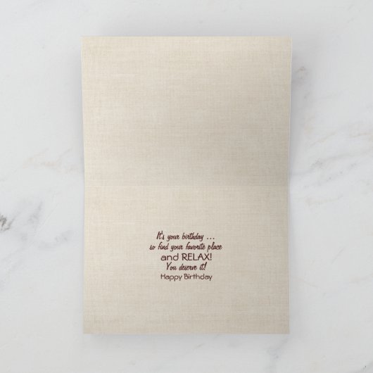 Birthday Tabby Cat Nap Kaart (Binnen)