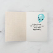 Birthday Tabby Cat op voorzitter Kaart (Binnen)