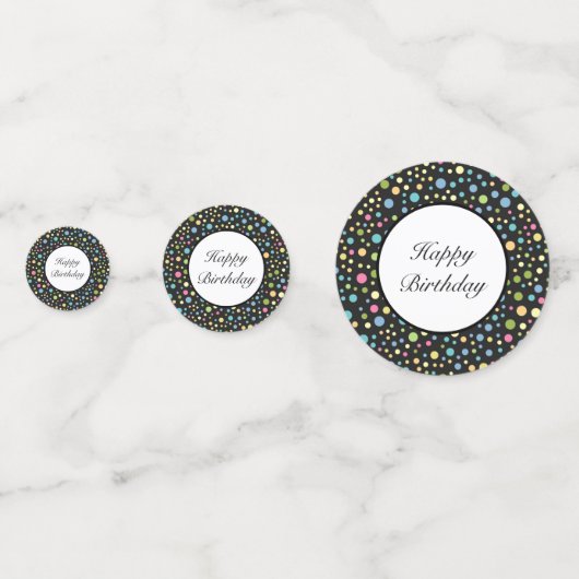 Birthday Table Confetti (Voorkanten)