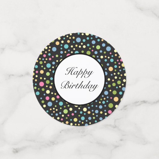 Birthday Table Confetti (Kleine voorkant)