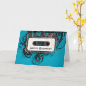 Birthday Tangled Cassettebandje Kaart (Gele Bloem)