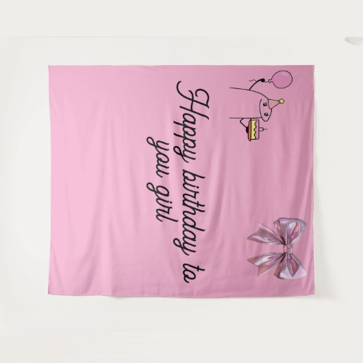 Birthday tapestries wandkleed (Voorkant (horizontaal))
