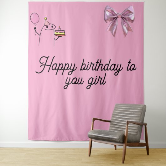 Birthday tapestries wandkleed (In situ)