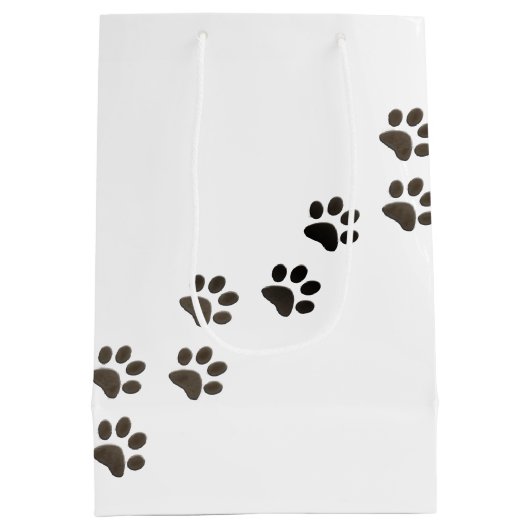 Birthday Tartan Play Pout Afdrukken in wit Medium Cadeauzakje (Achterkant)