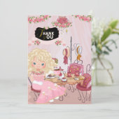 Birthday Tea Party 1 Hartelijk dank Kaart (Staand voorkant)