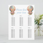 Birthday Teddy Balloon Kaart (Staand voorkant)