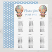 Birthday Teddy Balloon Kaart (Voorkant / Achterkant)