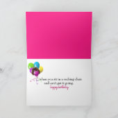 Birthday Teddy Bear die oude Humor krijgt Kaart (Binnen)