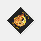 Birthday-teken van de dierentuin van Capricorn met Servetten (Hoek)