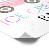 Birthday-teken voor ijsbar poster (Hoek)