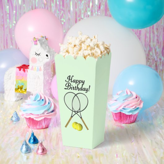 Birthday Tennis Green Sports Bedankdoosjes (Feest)