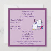 Birthday Theater Party met Masker Kaart (Achterkant)