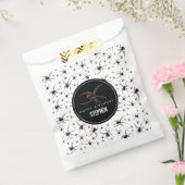 Birthday-thema Rode en zwarte spin Bedankzakje (Gezegeld)