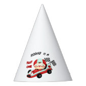 Birthday Theme Race Car Racing Kind Feesthoedjes (Voorkant)