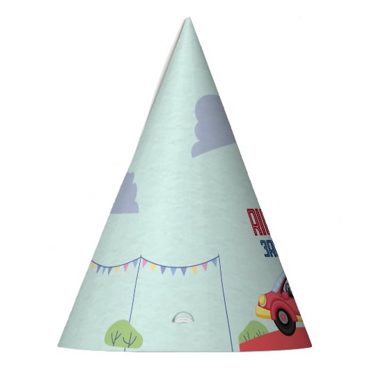 Birthday Theme Race Car Racing Kind Feesthoedjes (Links)