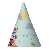 Birthday Theme Race Car Racing Kind Feesthoedjes (Rechts)