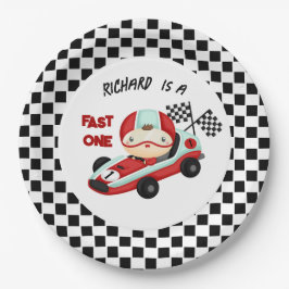 Birthday Theme Race Car Racing Kind Papieren Bordje