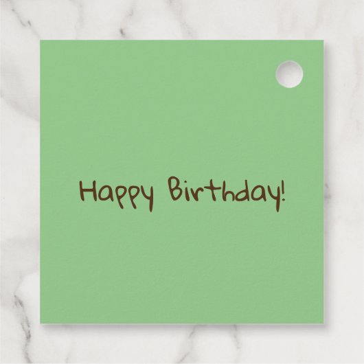 Birthday Tiger Bedankjes Labels (Achterkant)