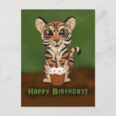 Birthday Tiger Briefkaart (Voorkant)