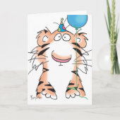 BIRTHDAY TIGER KAART (Voorkant)