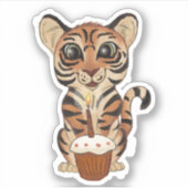 Birthday Tiger Sticker (Voorkant)